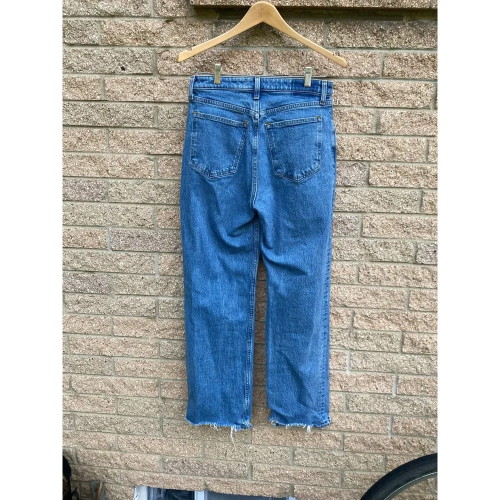 Abercrombie & Fitch The 90s Relaxed Jean High Rise Blue Denim 28 6 Curve Love - Picture 4 of 6